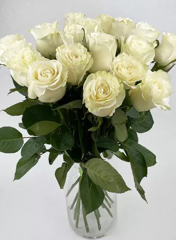 Букет из белых роз &laquo;Белоснежка&raquo; от интернет-магазина цветов в Красноярске